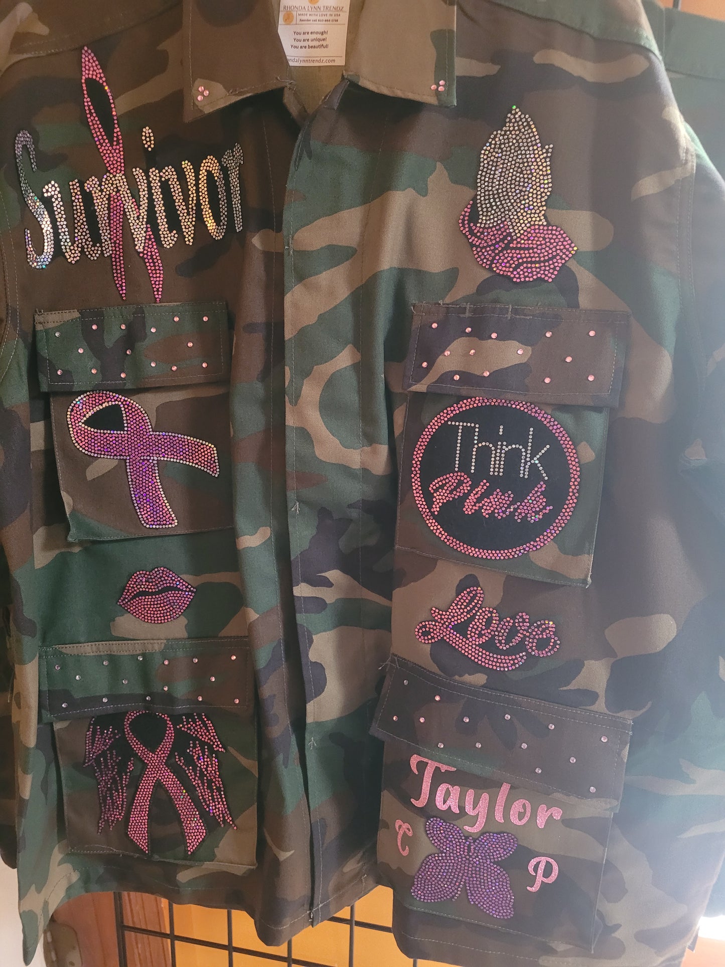 Breast Cancer Camaflouge Jacket