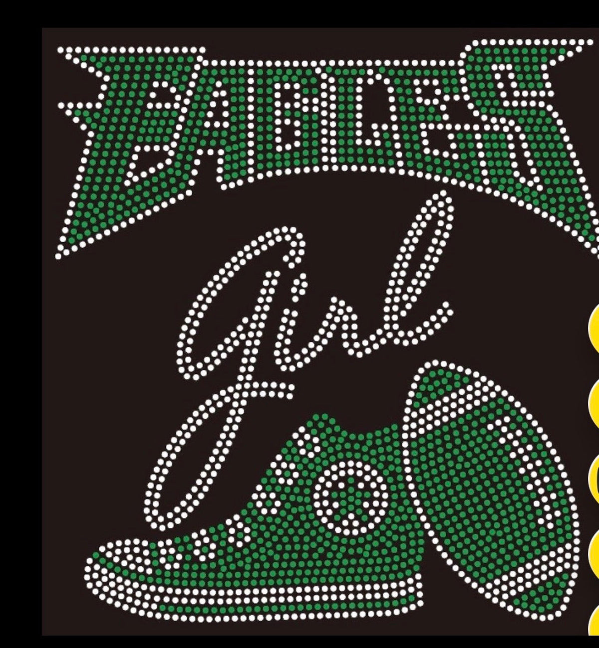 Eagles Girl with Sneaker Rhinestone T-shirt