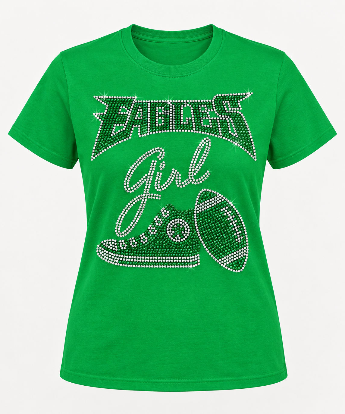 Eagles Girl with Sneaker Rhinestone T-shirt