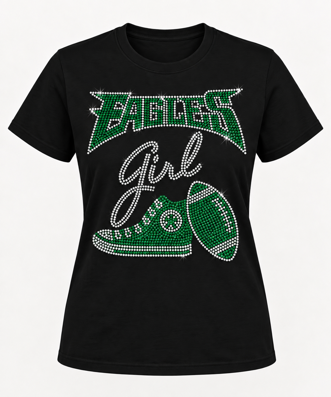 Eagles Girl with Sneaker Rhinestone T-shirt